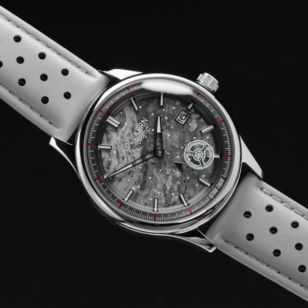 HOLZKERN | Star Trek DS9 Herren Armbanduhr (Marmor / Hellgrau)